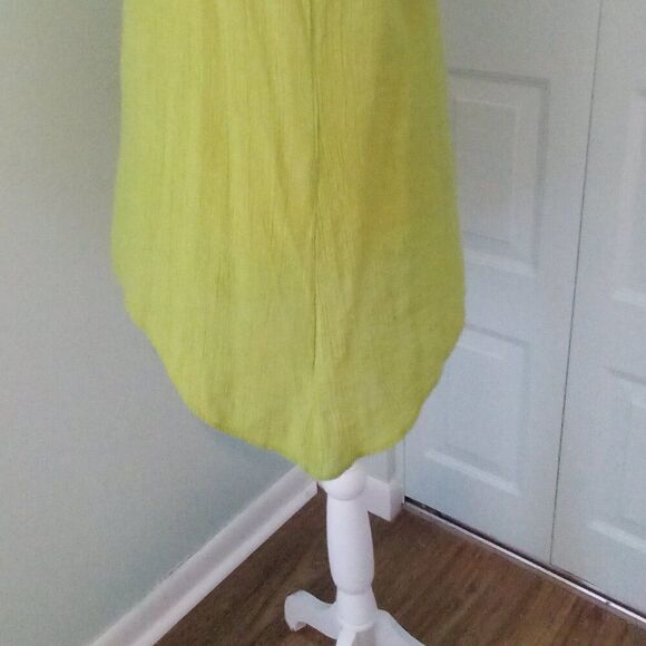 COUNTERPARTS XL TUNIC CROCHET ACCENT 3/4 BELL SLEEVES SHARK BITE HEM LAGENLOOK - Picture 4 of 8